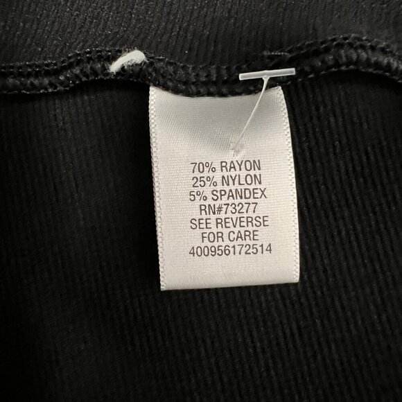 Simply Vera Vera Wang Womens Low Rise Dress Cropped Leggings Black Medium - Picture 9 of 9